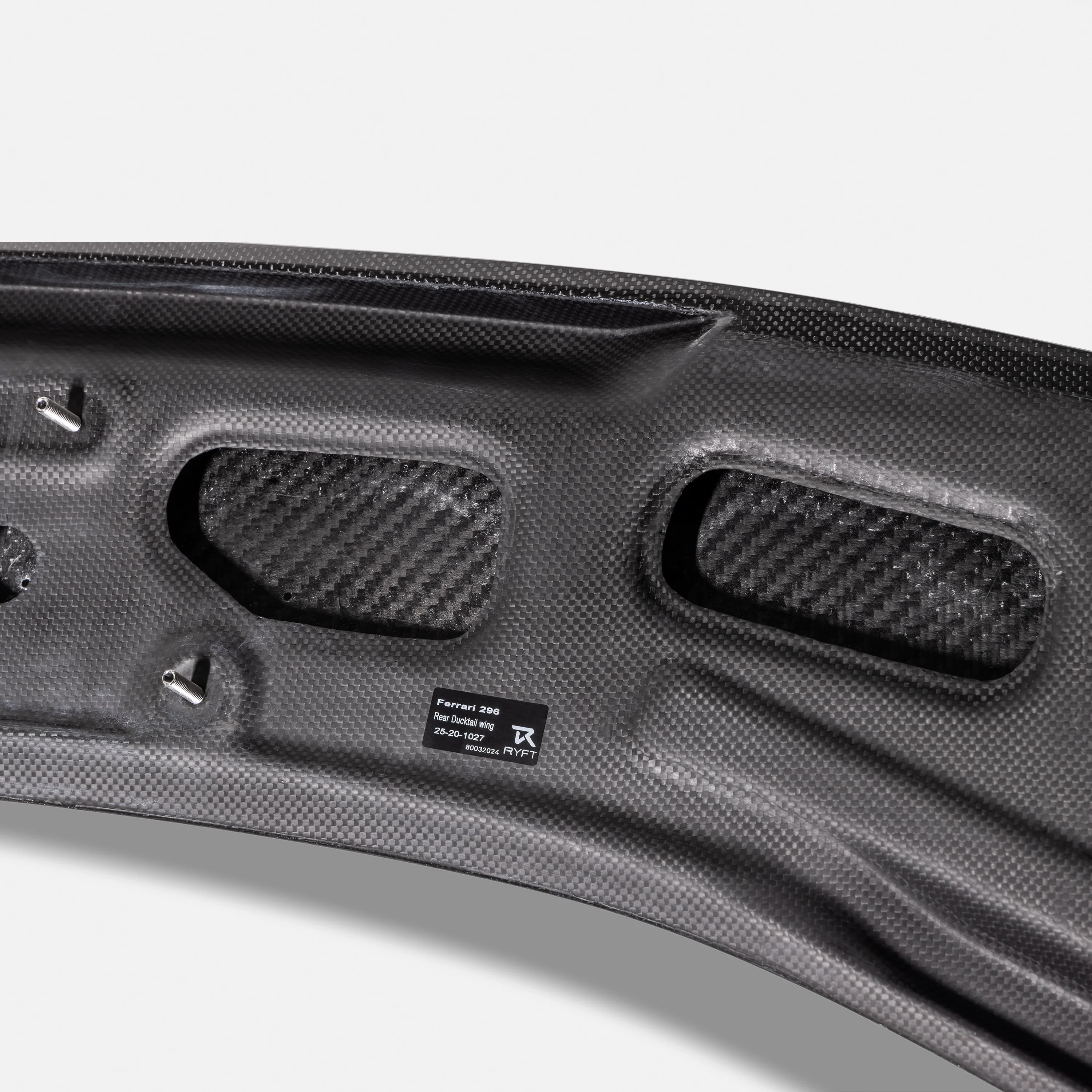 Ferrari 296 GTB - Carbon Fiber Rear Ducktail w/ Active Aero Delete