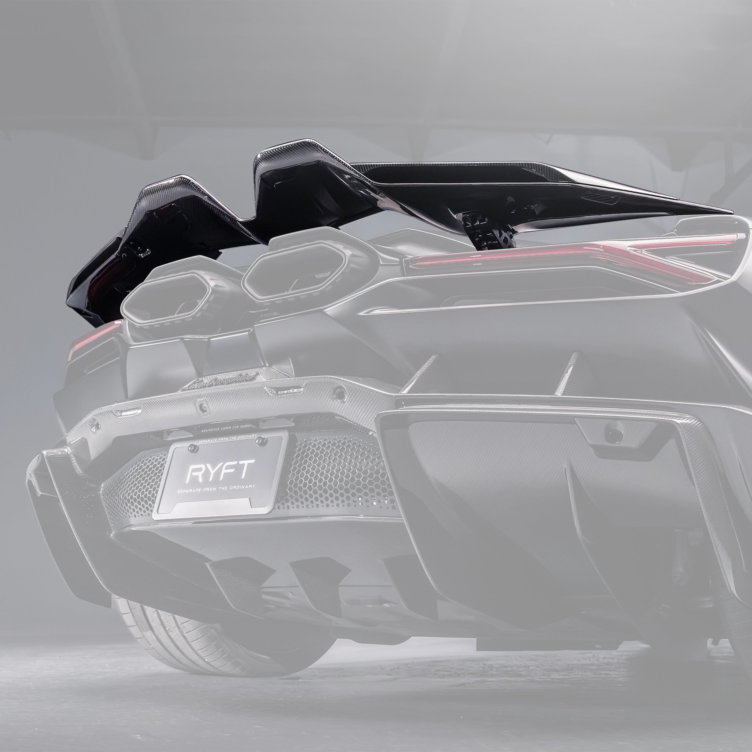 Lamborghini Revuelto - Carbon Fiber Active Rear Spoiler