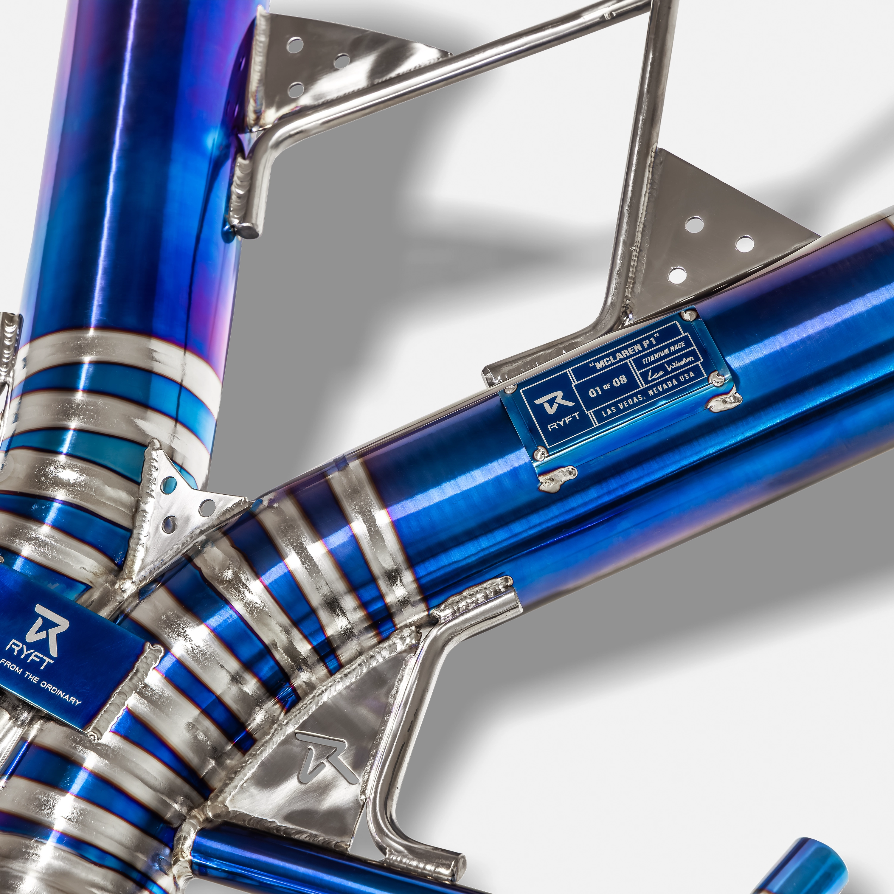 McLaren P1 - HYPR Titanium Race Exhaust w/ Burnt Ti Tips (Edition Of 8)