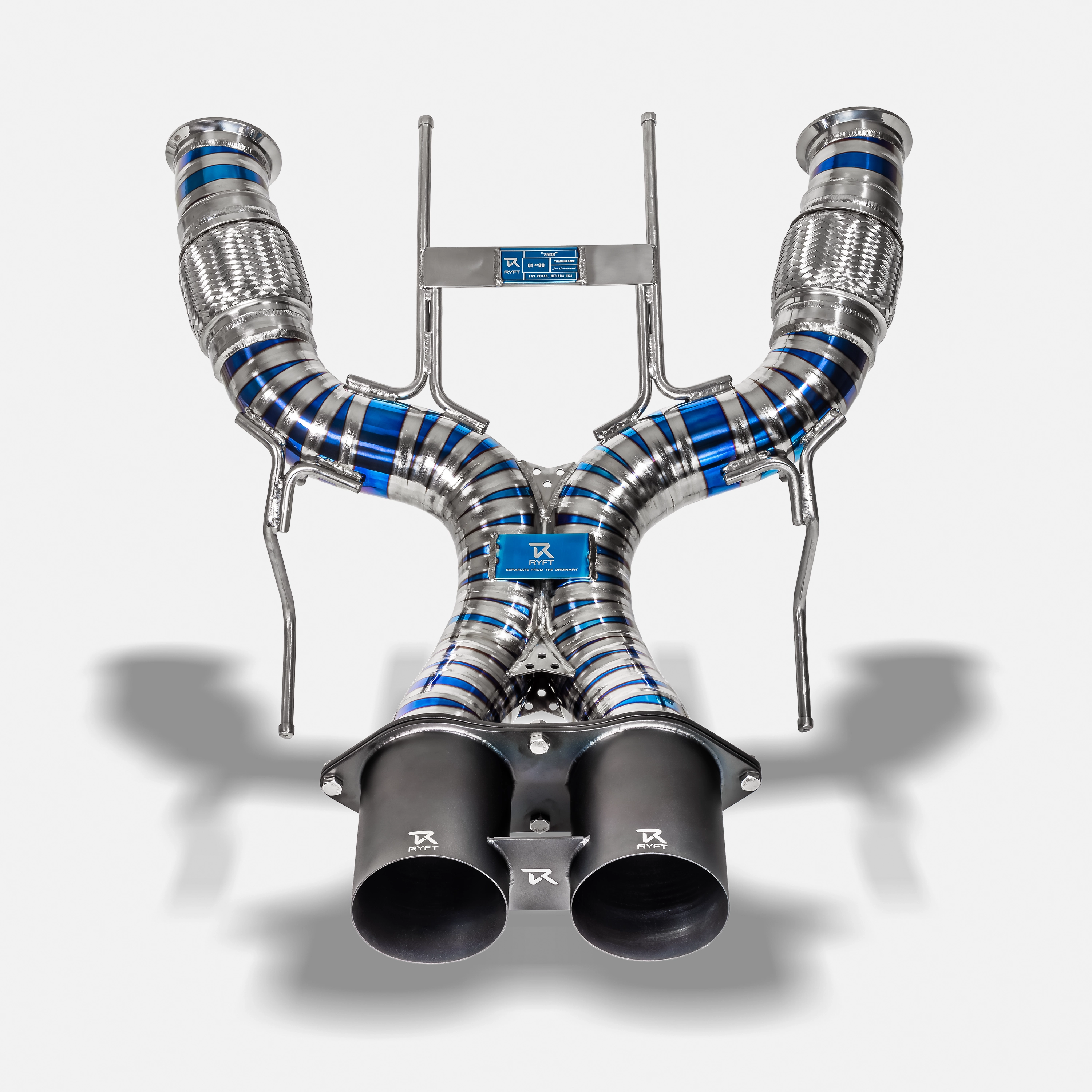 McLaren 750S - Titanium Race Exhaust w/ Satin Black Tip