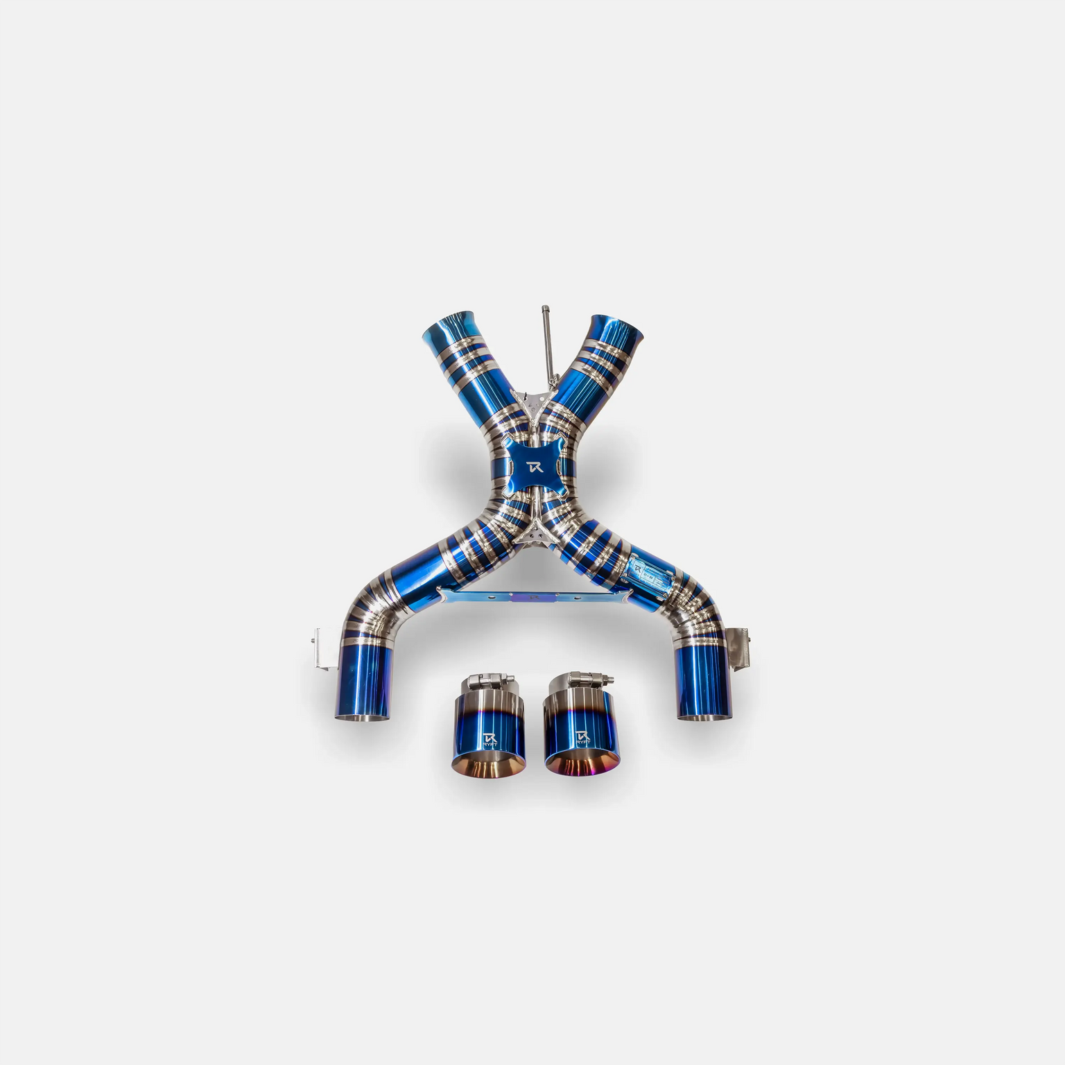 RYFT McLaren 675LT Titanium Race Exhaust with Blue Titanium Tips