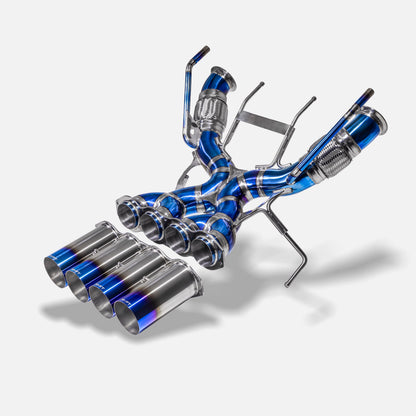 McLaren 765LT  - Titanium Race Exhaust w/ Burnt Titanium Tips