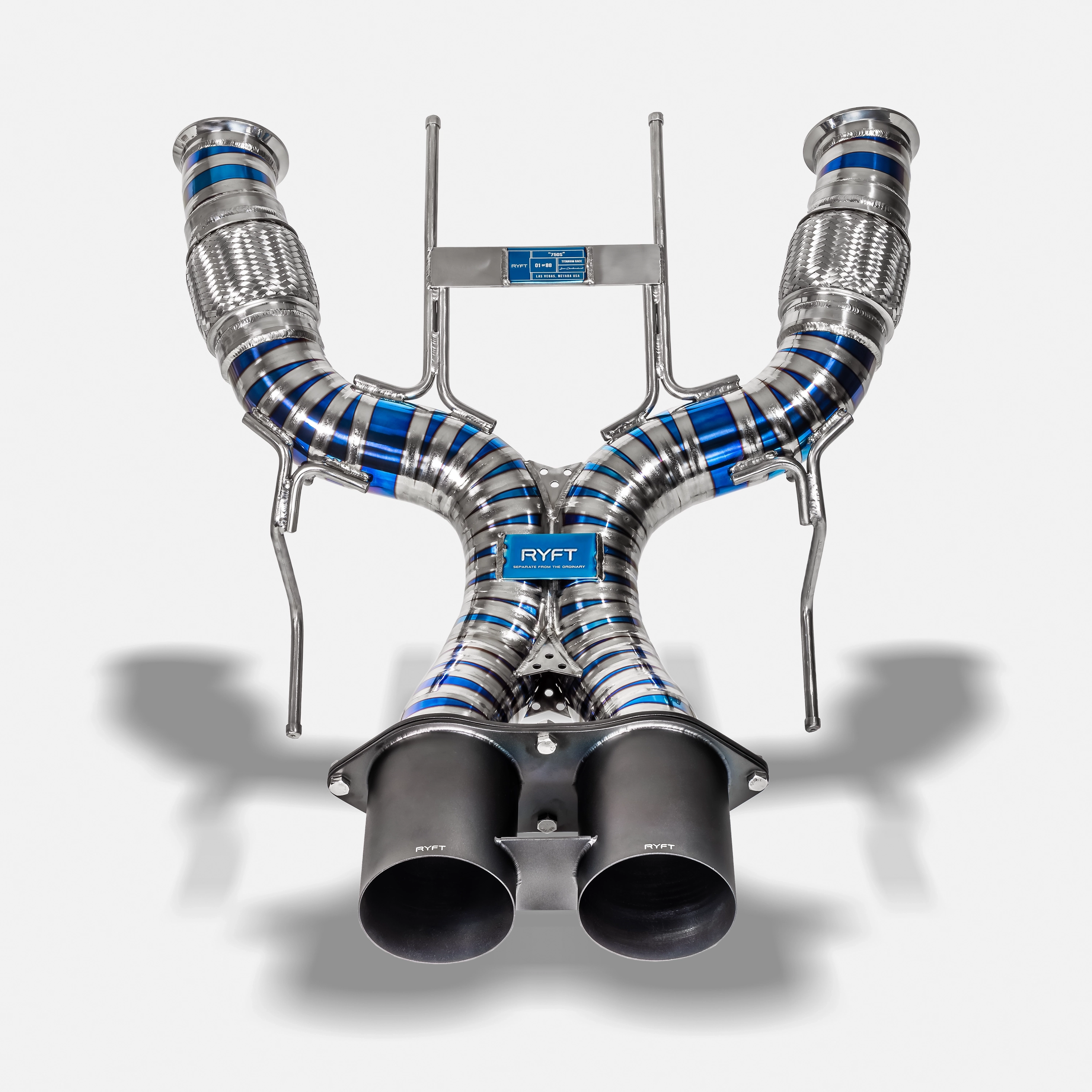 McLaren 750S  - Titanium Race Exhaust w/ Satin Black Tip