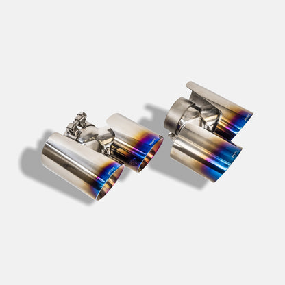 Porsche (991) 911 Turbo - Titanium Performance Exhaust w/ Blue Titanium Tips