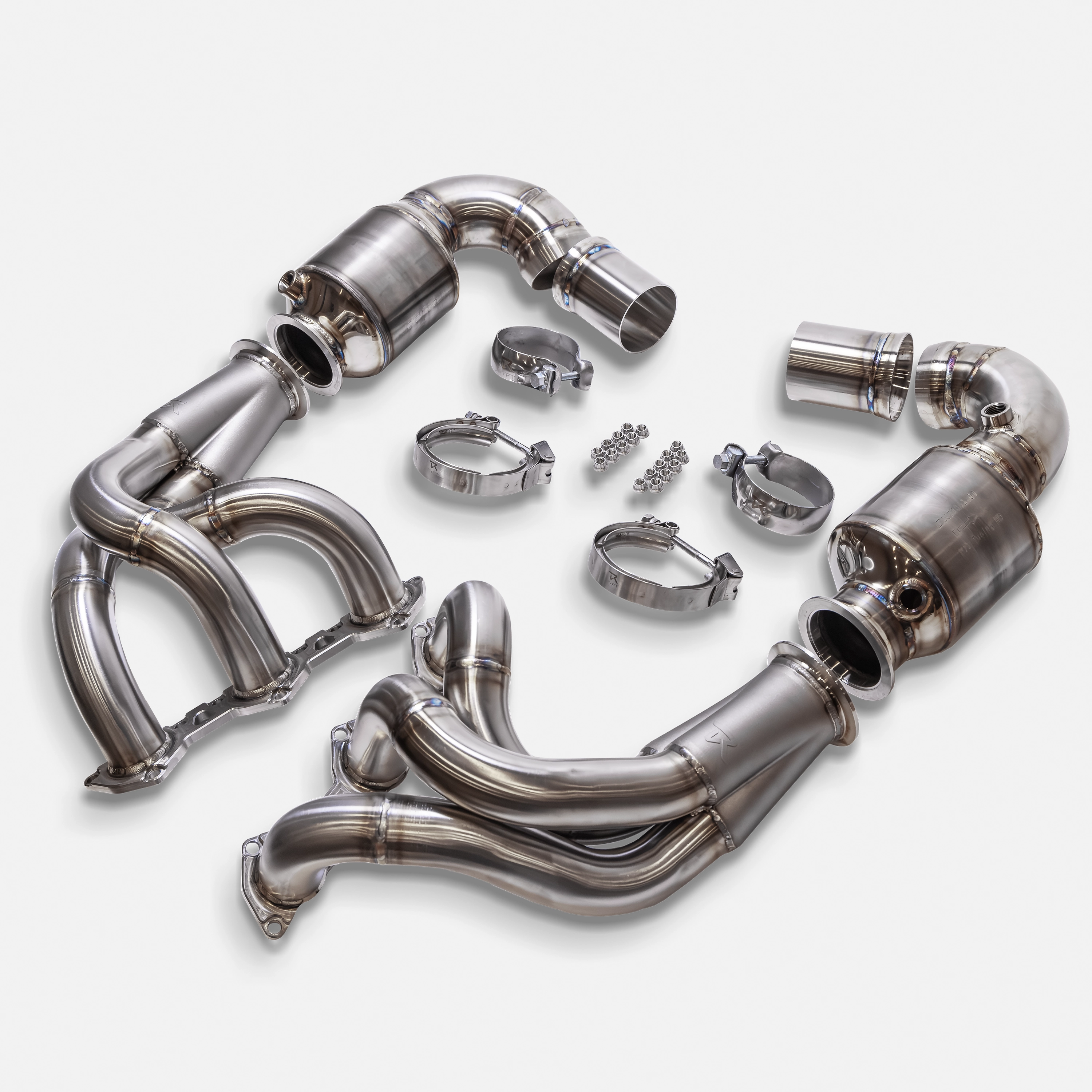 Porsche 992 GT3 & GT3RS - Hybrid Inconel | Stainless Long Tube Headers w/ HJS 200 Sport Cats